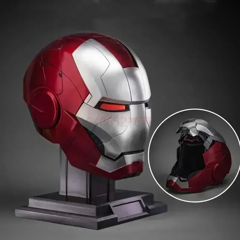 1:1 Iron Man MK5 Helmet – Wearable & Transformable Electronic Helmet, Voice-Activated Opening & Closing, Cosplay Costume Prop, Collectible Decoration & Gift