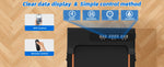 RAMYPOKET Walking Pad Treadmill with 9% Incline APP Control, 3-Window LED 2.5HP Under Desk Treadmill 120KG Capacity 1-8 Km/h Treadmill Running Machine