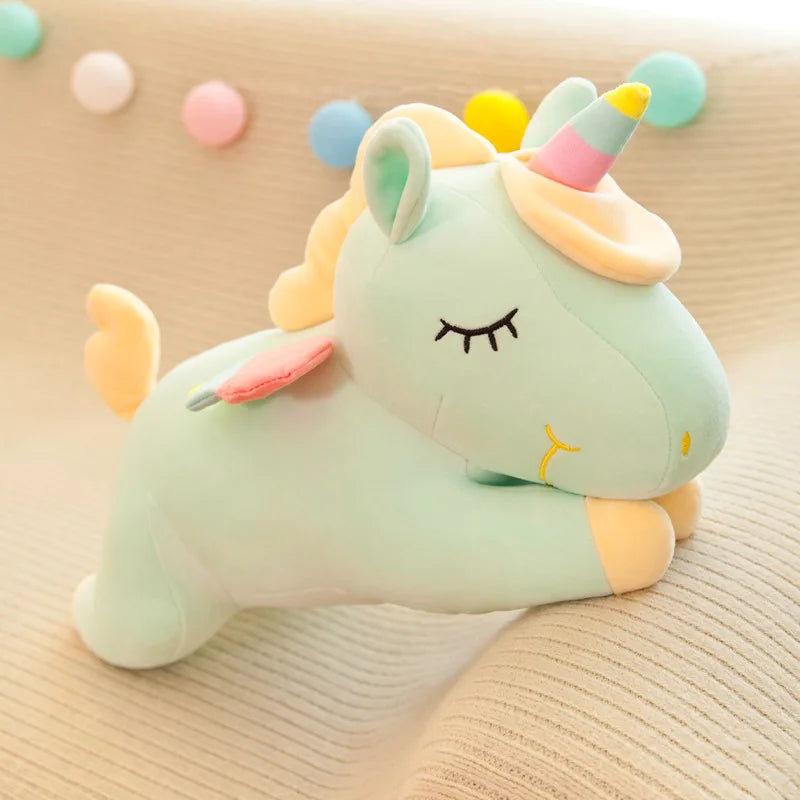 Cute Unicorn Plush Toy Rainbow Angel Unicorn