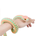 3D Printed Snake Realistic Snake Statue Movable Joint Fidget Toys