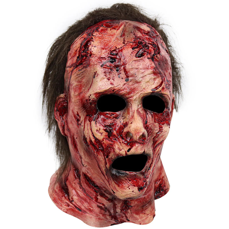Scary Silicone Clown Mask – Creepy Halloween Party Costume Mask, Horror Carnival Headgear, Funny & Frightening Face Cover
