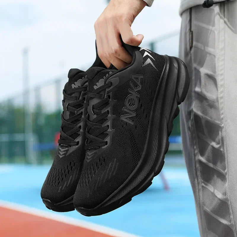 Men's Running Shoes Jogging Breathable Mesh Cushioning Non-Slip Outdoor Luxury Shoes Couple Trainer Race Sneakers Off-road Shoes