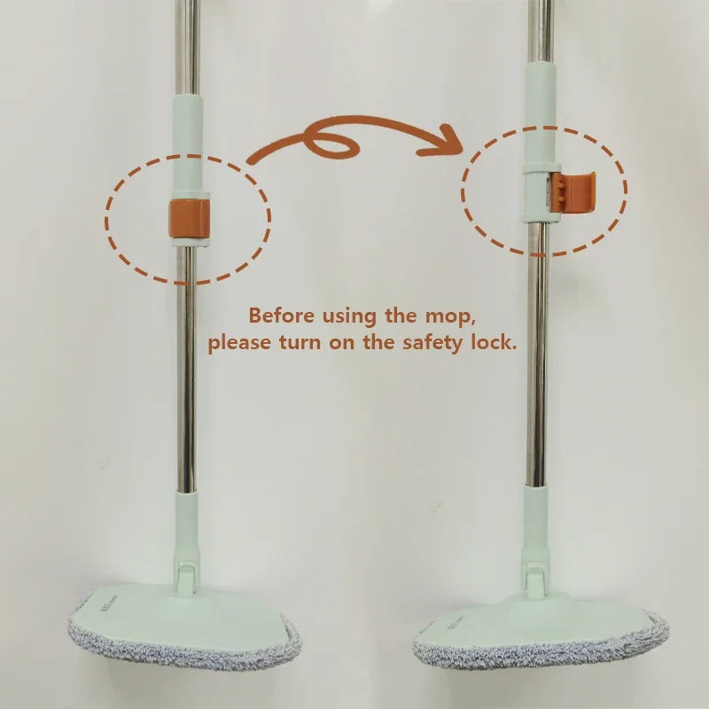 Rotating Mop Microfibers Mop and Bucket Set Floor Washing Mops Triangle Window Washing Mops Household Cleaning Tools for Home