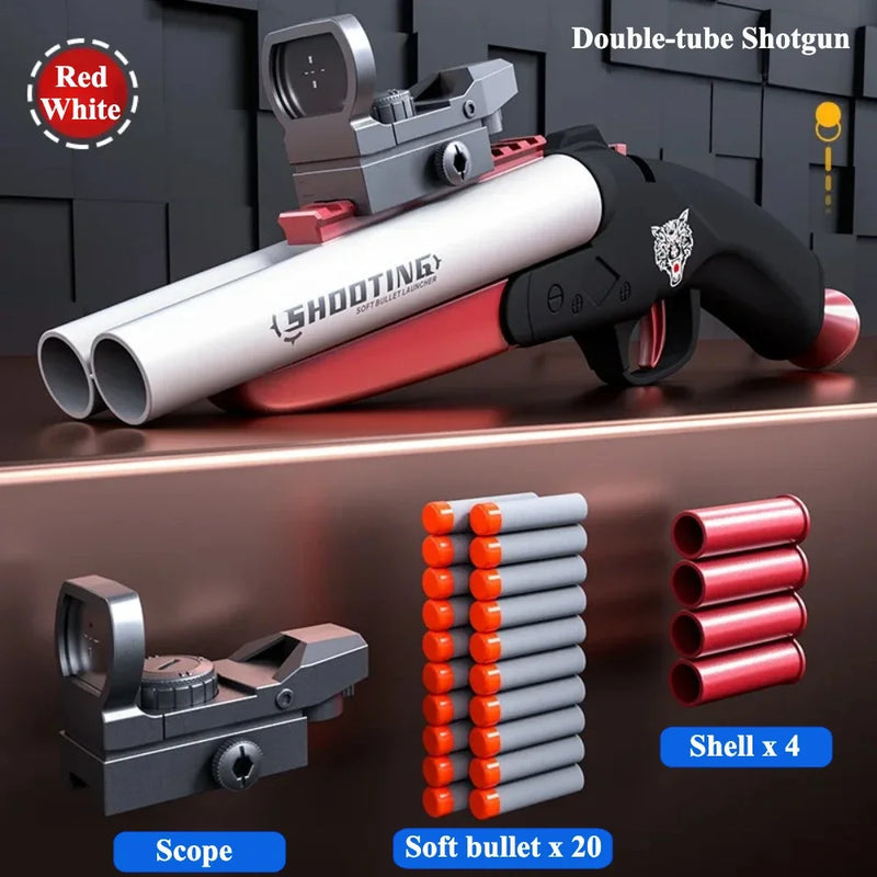 Double Barreled Toy Shotgun Dart Blasters