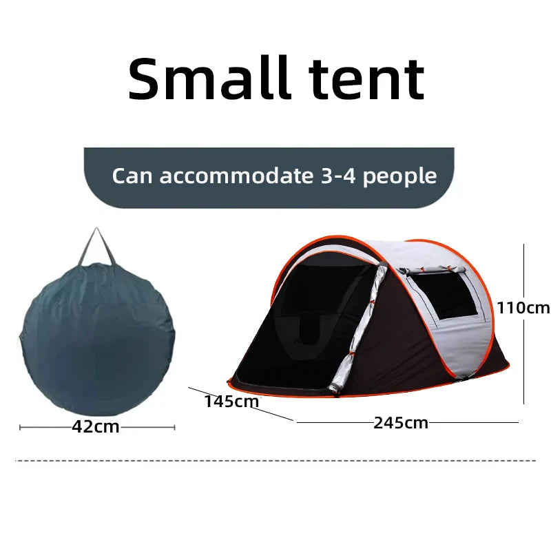 5–8 Person Waterproof Family Camping Tent – Automatic Quick Open