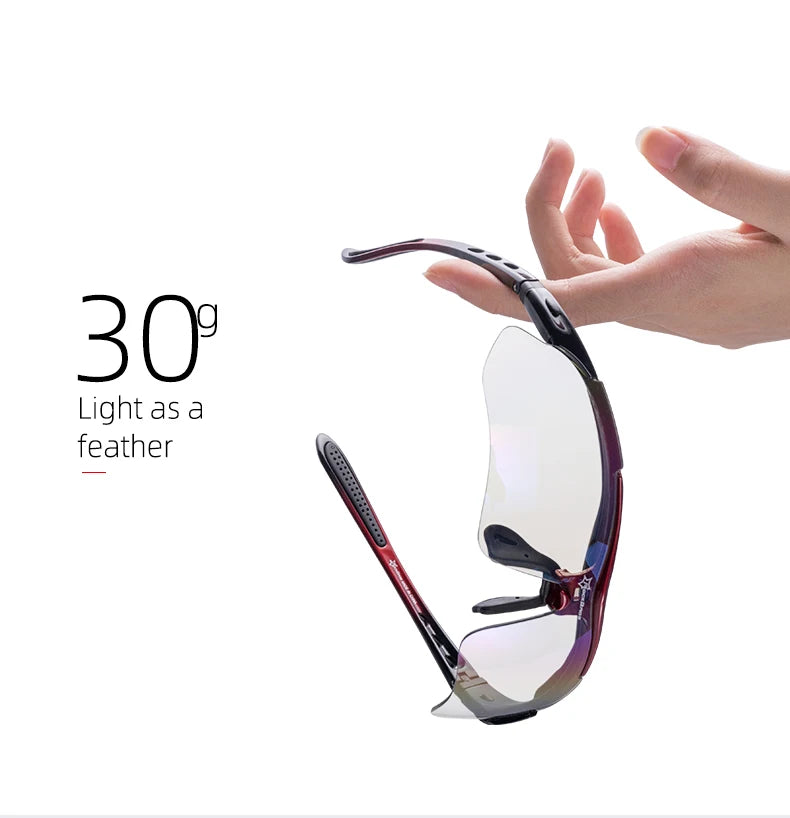 ROCKBROS Cycling Polarized glasses Bike Outdoor Sports Sunglasses MTB Road PC Goggles Eyewear Glasses 5/3 Lens Bicycle Accessory