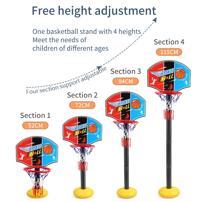 Basketball Hoop for Toddler's, Kids, etc 52-115CM Stand Rack