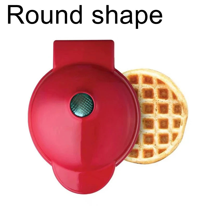 CILANDAR 110V&220V Electric Mini Waffles Maker Machine Kitchen Cooking Appliance for Kids Breakfast Dessert Pot