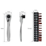 Father's Day Special 14in1 Multifunction 90 Degree Ratchet Screwdriver Set Match 12Pcs L25mm Bits Mini Repair Tool Kit For Bicycle DIY Household Tool