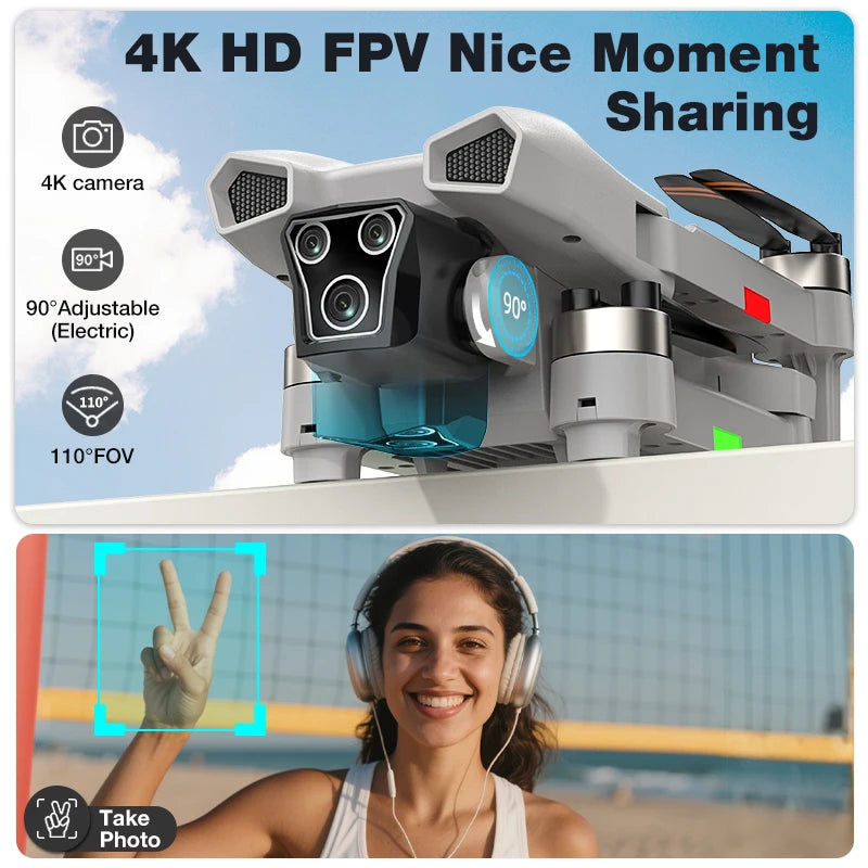 BK Toys Co. 8k HD Drone 3D Roll 360° 5G WIFI