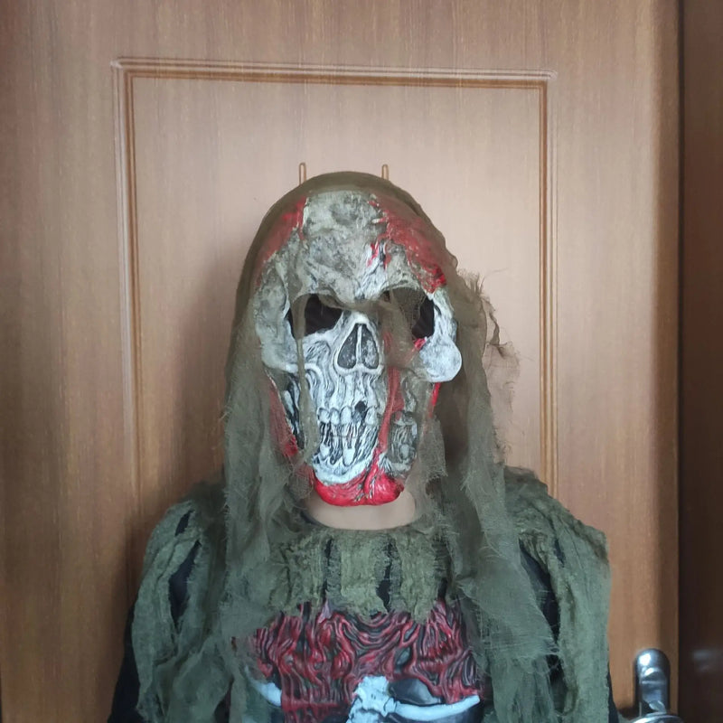Halloween Zombie Costume for Kids & Adults – Scary Skeleton Living Dead Monster Costume, Spooky Ghost Outfit for Halloween Parties