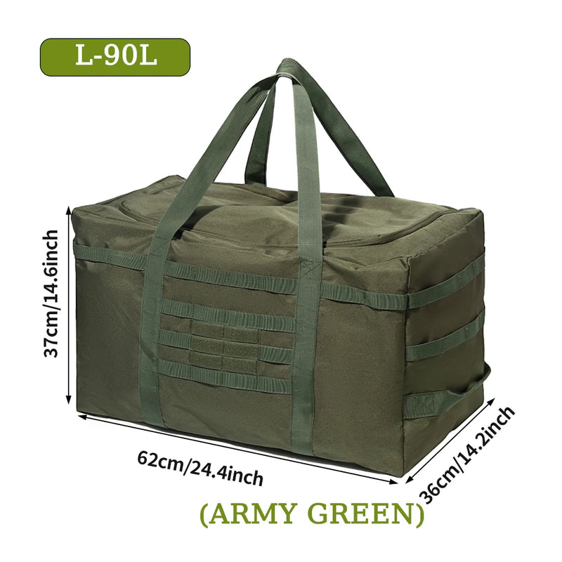 Large Camping Duffle Bag 60L/90L Capacity Camping Backpack