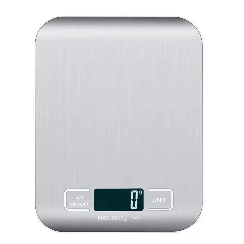 east Essentials Digital Kitchen Scale 10/5kg-1g LED Display Stainless Steel Panel Electronic Scales for Home Food Snacks Weighing Baking Tools