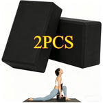 2PCS Yoga Blocks - Made from High-Density Foam, Lightweight, Supportive, And Odor-Free - Essential Yoga Gear for Women, Gym