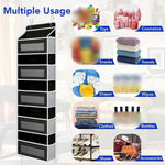 Generic 1PC Hanging Storage Bag with Pockets Over The Door Wall Mounted Storage Rack for Household Space Saving Hanging Organizer Home