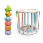 Baby Montessori Shape Sorter Cube, Colourful Blocks Sorting Game