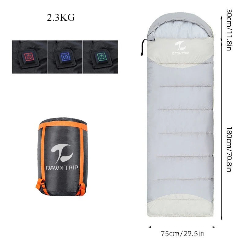 Heated Sleeping Bag Multi USB Power Support Heating Pads
