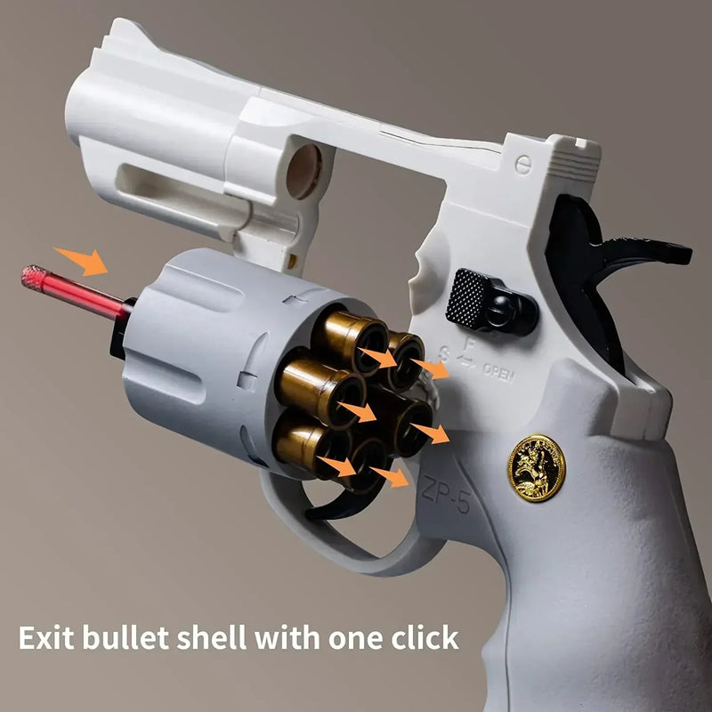 Toy Revolver Continuous Firing ZP5 Soft Dart Blaster Toy