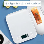 east Essentials Digital Kitchen Scale 10/5kg-1g LED Display Stainless Steel Panel Electronic Scales for Home Food Snacks Weighing Baking Tools