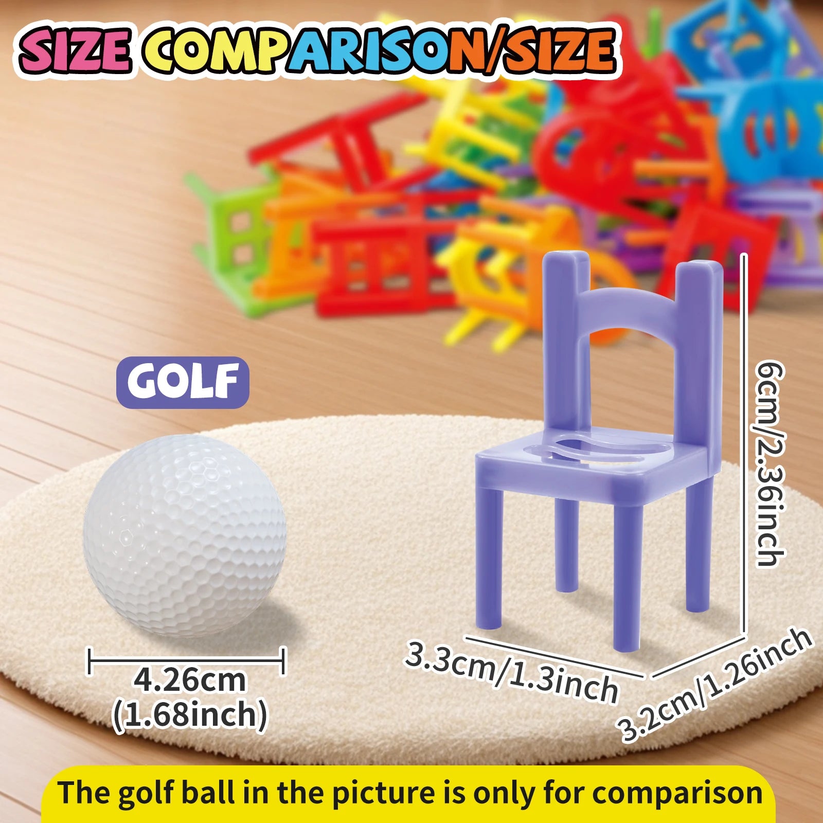 Chair Stacking Toy Set, Stacking Chairs, Parent-Child Gathering Interactive