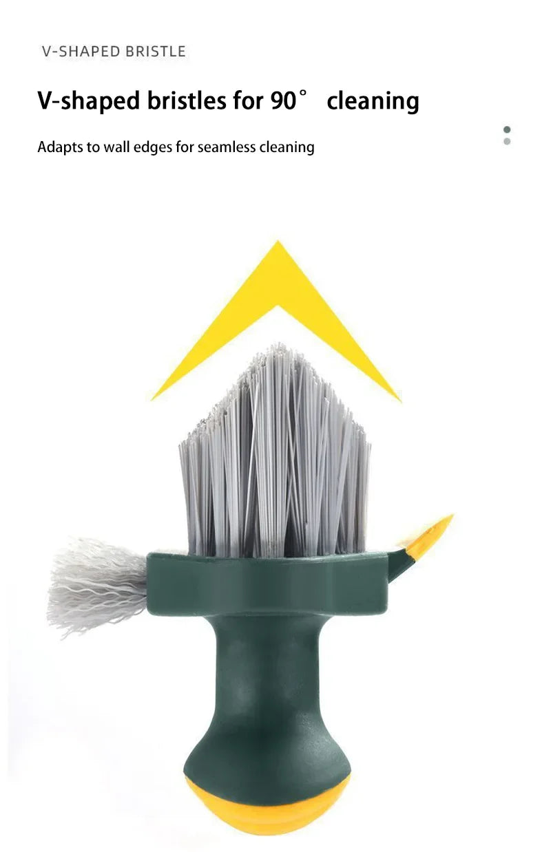 4 in 1 Squeegee Brush For Gap Groove Cleaning Tool Glass Scraper Kitchen Bathroom Floor Tire Cleaner Brushes Home Cleaning Brush