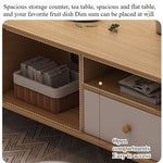 east Home Coffee table living room household modern simple coffee table small apartment solid wood leg tea table tea table square