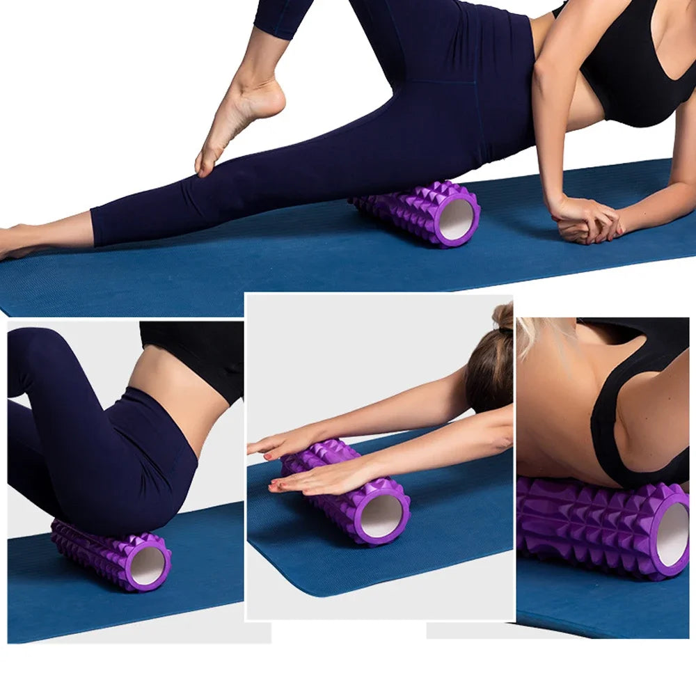 1pc Foam Massage Roller, Physiotherapy and Sports Rehabilitation, Hollow Yoga Column Fitness Equipment for Muscle Massage, Rolle