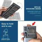 24 in 1 Digital Maintenance Precision Screwdriver Set with Portable Storage Box and Electronic Device Disassembly Tool Best for Father's Day