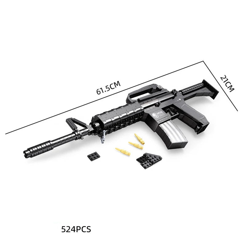 Lego STYLE Technique Guns Kit Revolving Pistol Sets SWAT Military WW2 Weapons