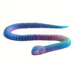 3D Printed Snake Realistic Snake Statue Movable Joint Fidget Toys