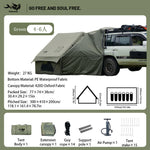 Pakicetus Large Inflatable camping tent 4-8 people with windows portable water-resistant camping tent