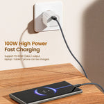 Toocki PD100W Fast Charging Cable USB C To C