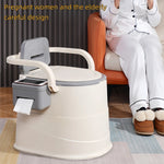 east Camping Portable Camping & Emergency Toilet with Lid – Grey