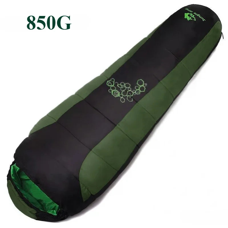 Jungle King Mummy Style Sleeping Bag Thickening Fill Four Holes Cotton Sleeping Bags
