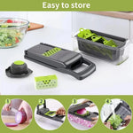 Galavilly Multifunctional Vegetable Chopper Handle Food Grate Food Chopper Vegetable Slicer Dicer Cut 14/16 in 1 Kitchen Items Cocina