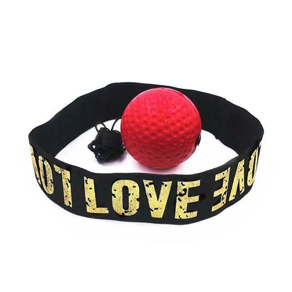 Meade Boxing Reflex Speed Punch Ball Boxing Rubber Balls for Agility Reaction Training with Sweatband Fitness Equipments Accessories