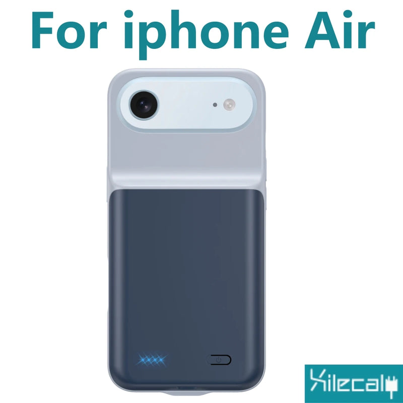 Xilecaly Smart Battery Charger Case For iPhone, Battery Pack Power Bank External Charging Cover For iPhone