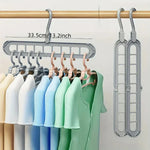 9-Hole Clothes Hanger Organizer Wardrobe Space Saving Storage Hanger for Clothes Folding Magic Hangers Closet Drying Racks Home