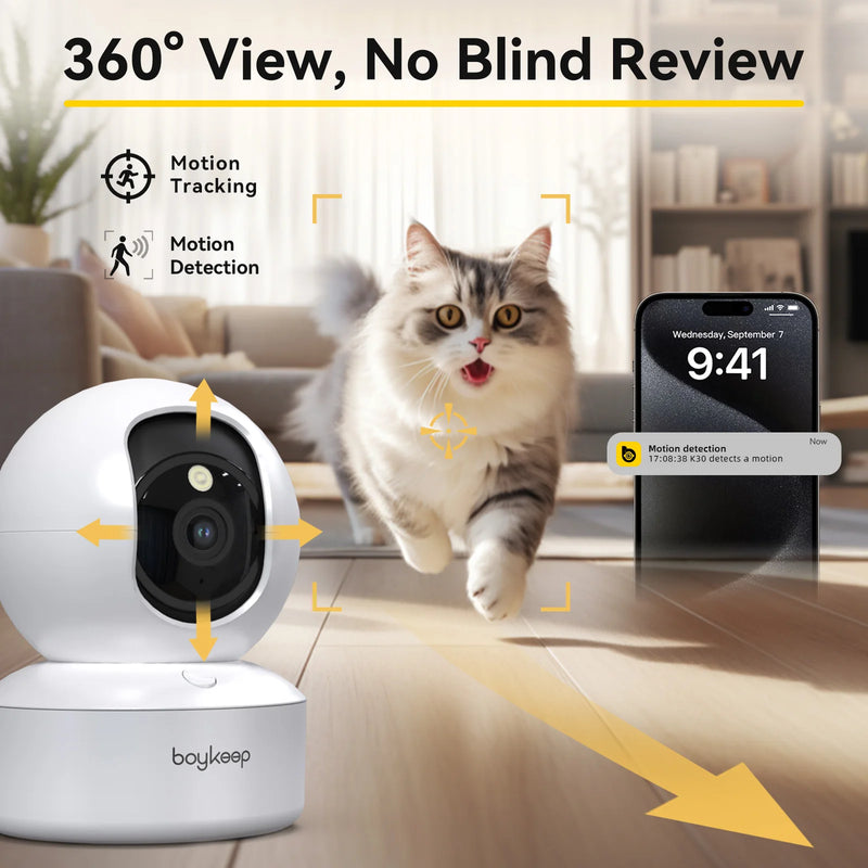 BoyKeep Smart Camera 2K Security Protection Wifi Surveillance