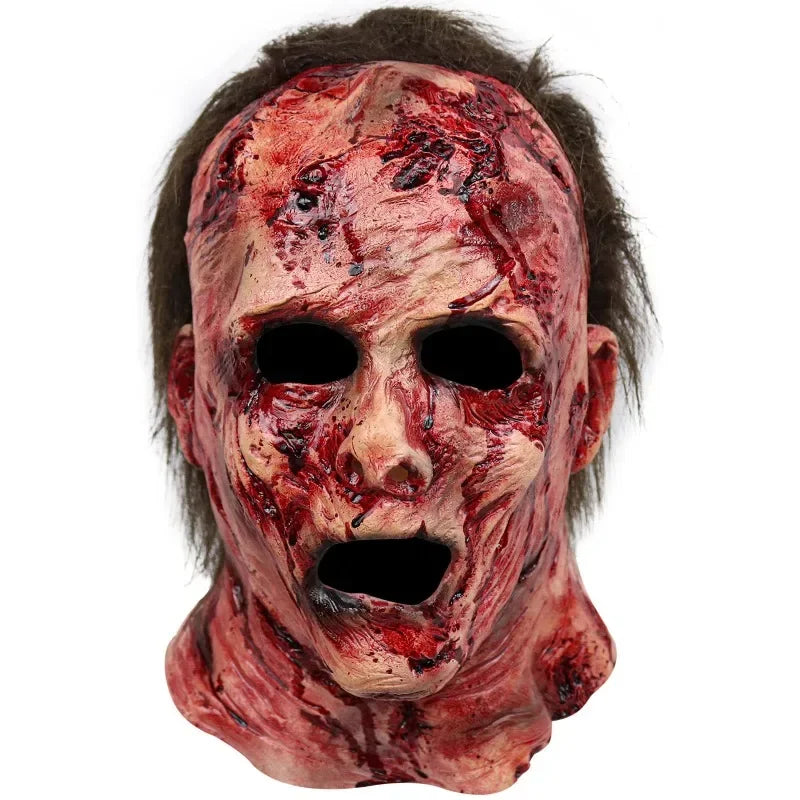 Scary Silicone Clown Mask – Creepy Halloween Party Costume Mask, Horror Carnival Headgear, Funny & Frightening Face Cover