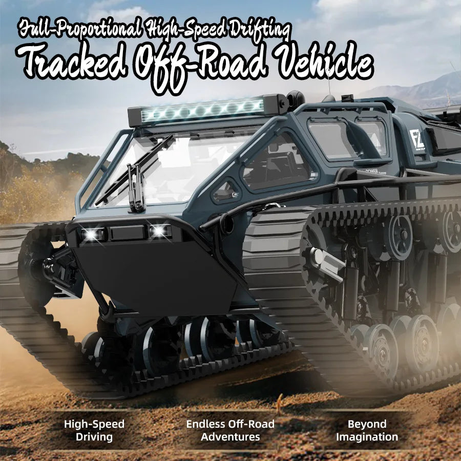 RC Tank Remote Control Car With 360° Rotation Drift RC Model Off-Road Vehicle