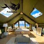 Pakicetus Large Inflatable camping tent 4-8 people with windows portable water-resistant camping tent