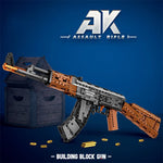 Lego STYLE Toy AK47 Assault Rifle Model Building Blocks Military Army Weapon