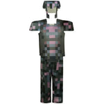 Pixel Adventure Role-Play Costume Set for Kids – Game-Inspired Boys' & Girls' Outfit for Holiday Parties, Stage Performances & Christmas Gifts