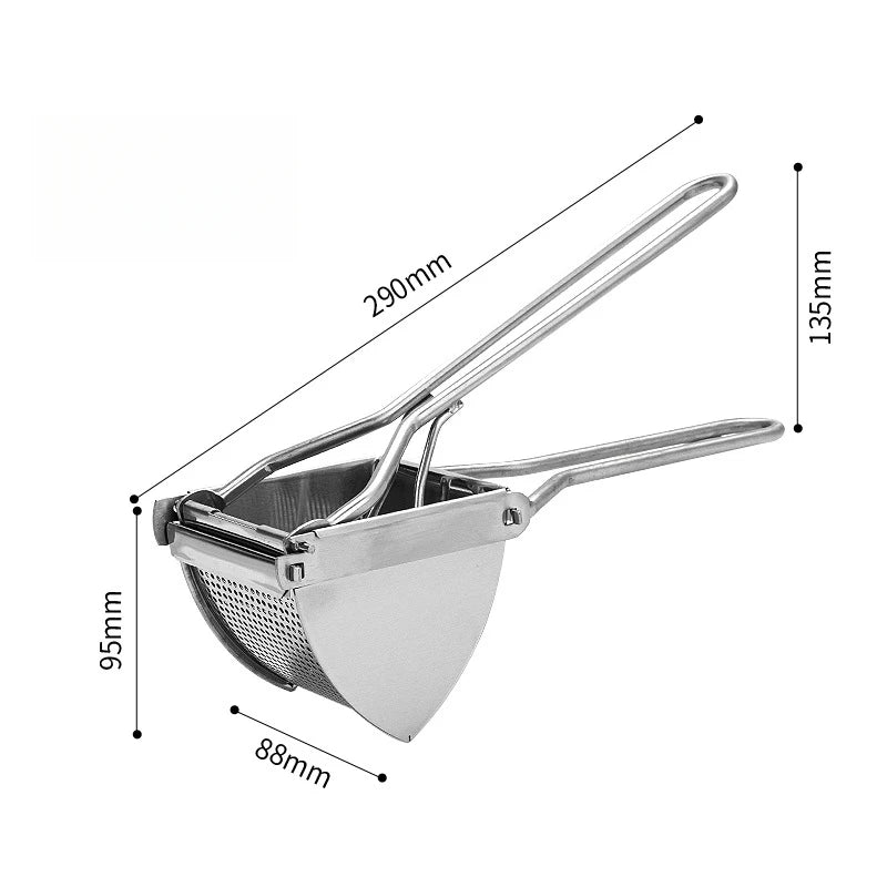 Nawongo Fruit Vegetable Juicer Potato Ricer Stainless Steel Potato Masher Heavy Duty Potato Ricer Masher for Baby Food kitchen items