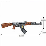 Lego STYLE Toy AK47 Assault Rifle Model Building Blocks Military Army Weapon