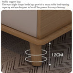 east Home Coffee table living room household modern simple coffee table small apartment solid wood leg tea table tea table square