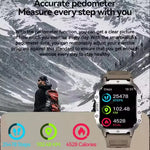 New Military Style Smart Watch Men's Flashlight Bluetooth Call & more features