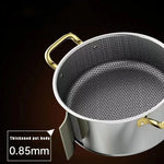 east Essentials Stock 3, Stock Pot Honeycomb Non-stick Pot with lid