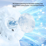 HOMEFISH Ice compress high-speed cooling fan handheld fans USB Rechargeable portable